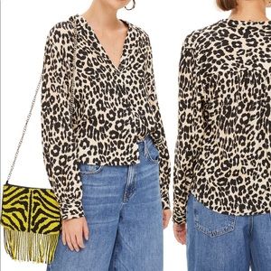 TOPSHOP Jessica leopard print blouse 8